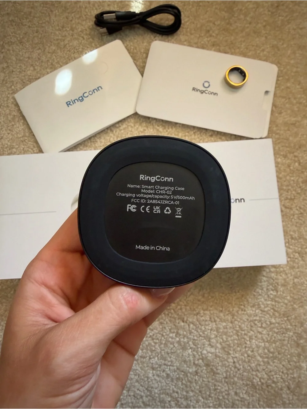 RingConn Smart Ring in Gold – Activity & Sleep Tracker